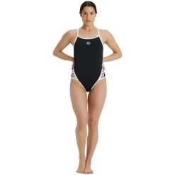 Arena Icons Super Fly Back Solid Swimsuit Women - Black-White -Arena Shop arena icons super fly back solid women swimsuit black white 7 1252134