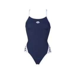 Arena Icons Super Fly Back Solid Swimsuit Women - Navy-White -Arena Shop arena icons super fly back solid women swimsuit navy white 3 1121659