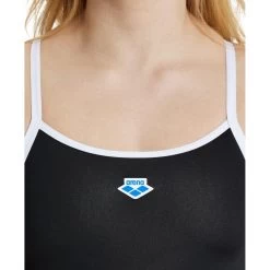 Arena Icons Super Free Back Swimsuit Women - Black-White -Arena Shop arena icons super free back solid women swimsuit black white 8 1252547