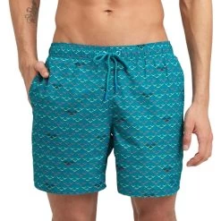 Arena Allover Beach Swim Boxer Men - Green Lake Logo
