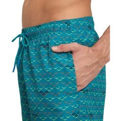 Arena Allover Beach Swim Boxer Men - Green Lake Logo -Arena Shop arena mens allover beach boxer green lake logo 4 1387447