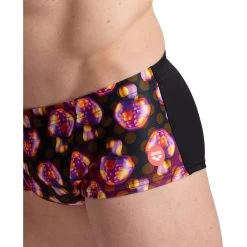 Arena Crazy Allover Low-Waist Swim Shorts Men - Black-Multi -Arena Shop arena mens crazy arena swim low waist short model allover black multi 4 1261491
