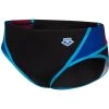 Arena Performance Icons Panel Swim Briefs Men - Black/Neon Blue/Red Fandango/Turquoise -Arena Shop arena mens icons swim briefs panel black neon blue red fandango turquoise 3 1512889