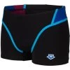 Arena Performance Icons Panel Swim Shorts Men - Black/Neon Blue/Red Fandango/Turquoise -Arena Shop arena mens icons swim short panel black neon blue red fandango turquoise 3 1512906