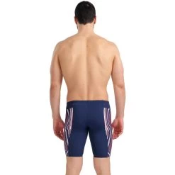 Arena Marbled Jammers Men - Navy-Red Multi -Arena Shop arena mens marbled jammers model navy red multi 2 1262021