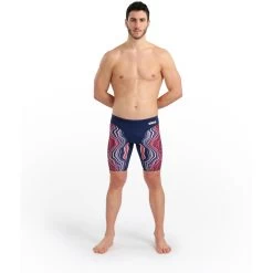 Arena Marbled Jammers Men - Navy-Red Multi -Arena Shop arena mens marbled jammers model navy red multi 3 1262022