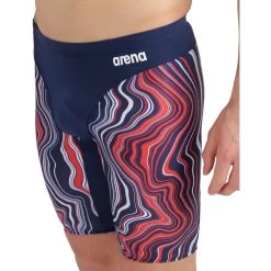 Arena Marbled Jammers Men - Navy-Red Multi -Arena Shop arena mens marbled jammers model navy red multi 4 1262023