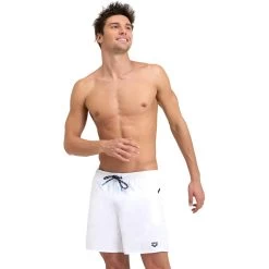 Arena Pro_File Beach Swim Boxers Men - White/Navy -Arena Shop arena mens pro file beach boxers white navy 5 1364113