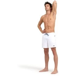 Arena Pro_File Beach Swim Boxers Men - White/Navy -Arena Shop arena mens pro file beach boxers white navy 7 1364115