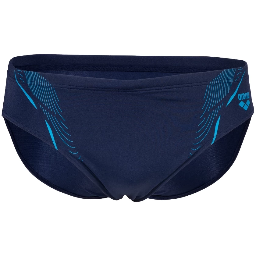 Arena Performance Graphic Swim Briefs Men - Navy/Turquoise 5 Arena Performance Graphic Swim Briefs Men - Navy/Turquoise - Image 3