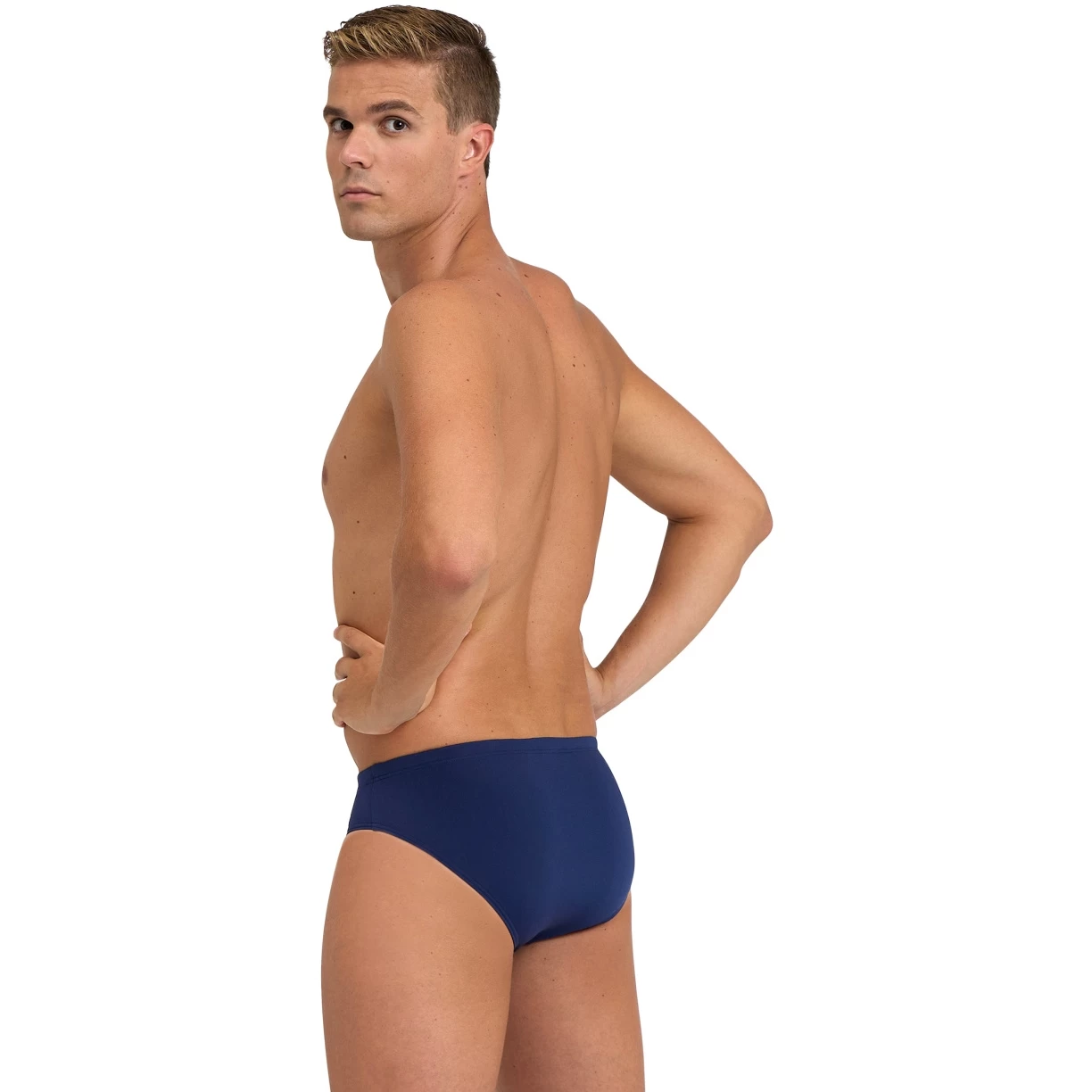 Arena Performance Graphic Swim Briefs Men - Navy/Turquoise 8 Arena Performance Graphic Swim Briefs Men - Navy/Turquoise - Image 6
