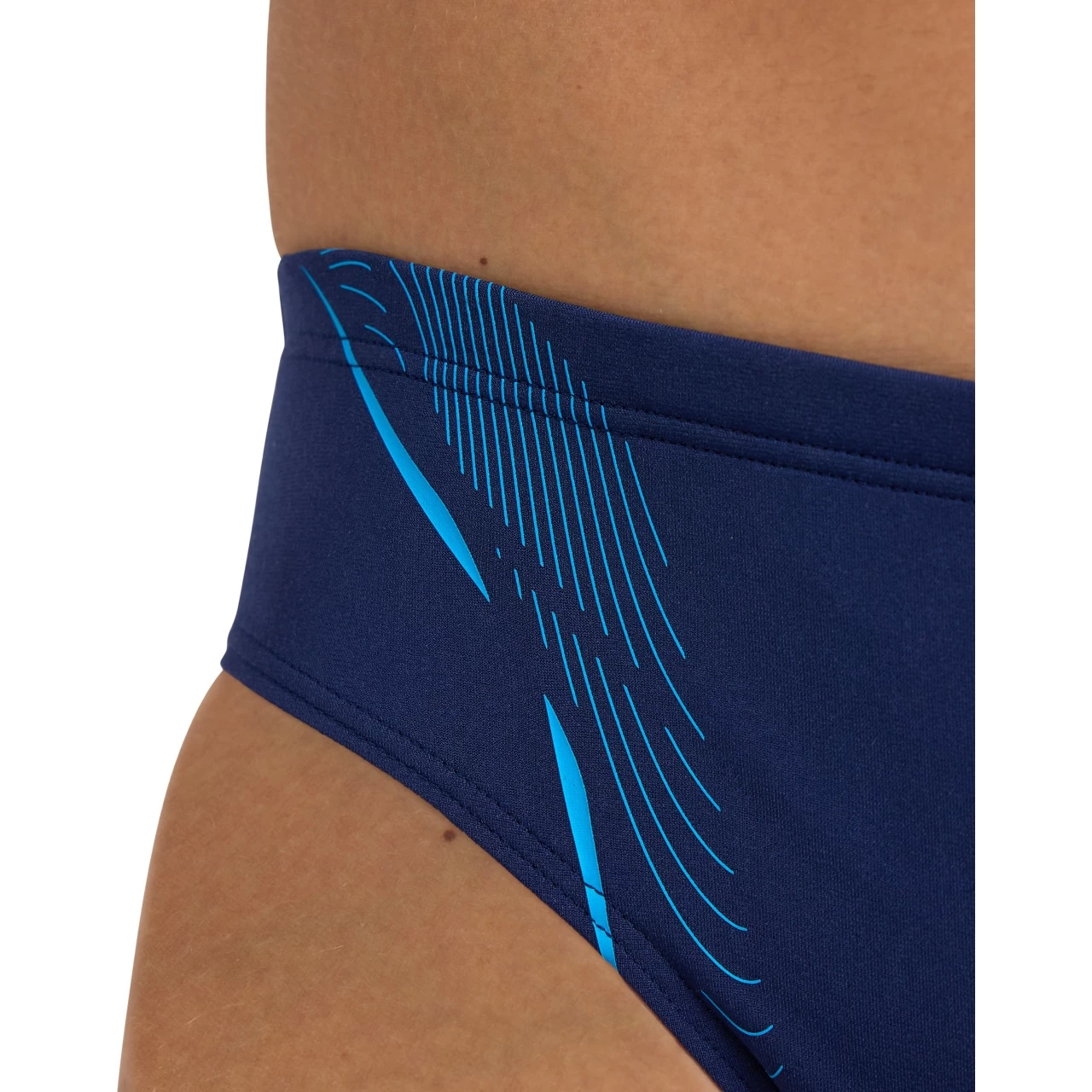 Arena Performance Graphic Swim Briefs Men - Navy/Turquoise 11 Arena Performance Graphic Swim Briefs Men - Navy/Turquoise - Image 9