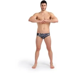 Arena Marbled Swim Briefs Men - Black-Black Multi -Arena Shop arena mens swim briefs marbled model black black multi 3 1261757