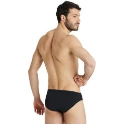 Arena Team Solid Swim Briefs Men - Black-White -Arena Shop arena mens team swim briefs solid black white 6 1251261
