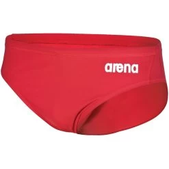 Arena Team Solid Swim Briefs Men - Red-White