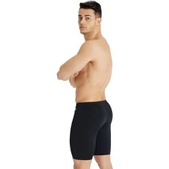 Arena Team Solid Swim Jammer Men - Black/White -Arena Shop arena mens team swim jammer solid black white 5 1251371