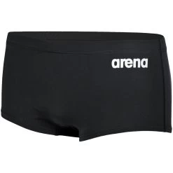 Arena Team Solid Low-Waist Swim Shorts Men - Black/White