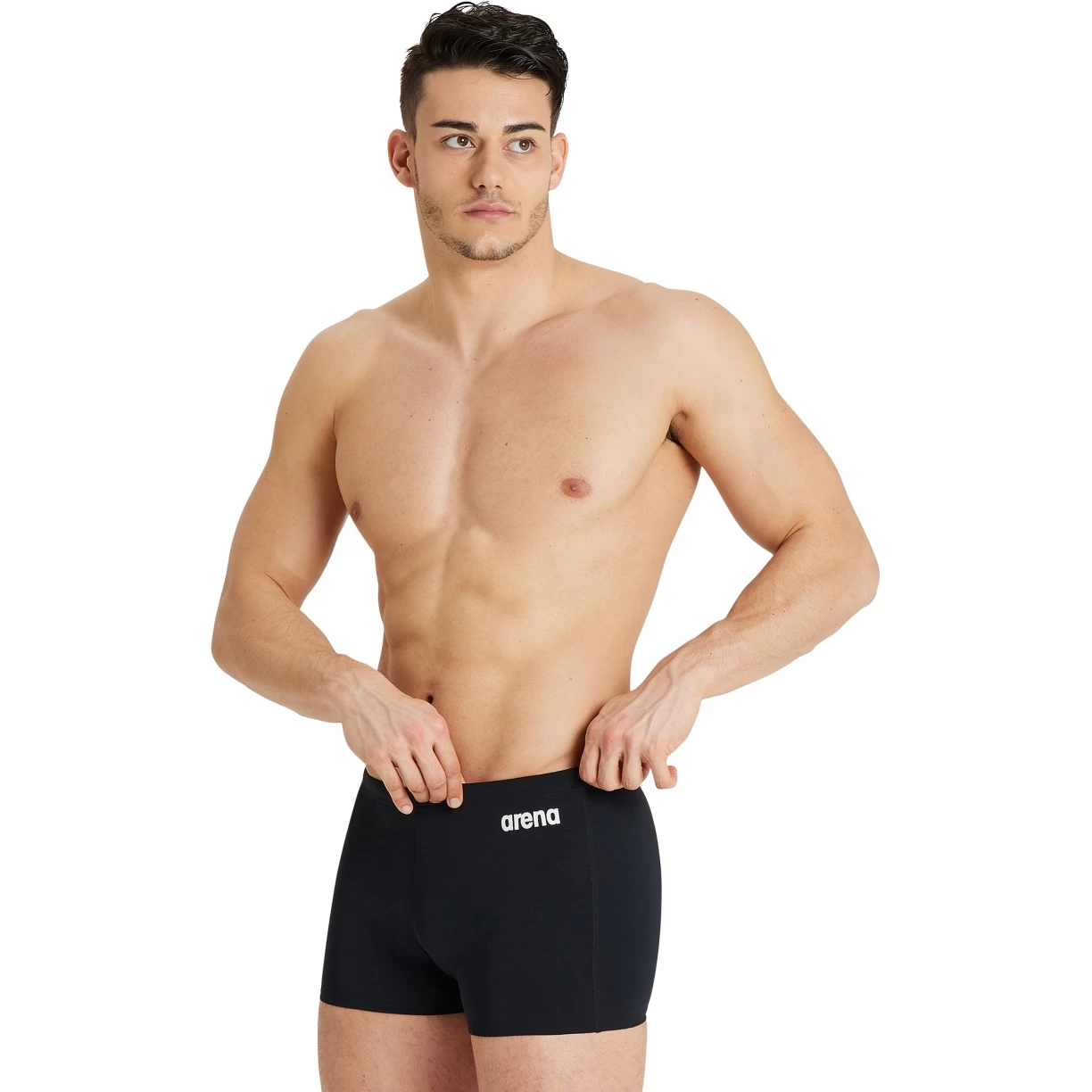 Arena Team Solid Swim Shorts Men - Black/White 6 Arena Team Solid Swim Shorts Men - Black/White - Image 4