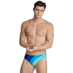 Arena Feel Waves Profile Swim Briefs Men - Navy/Royal/Turquoise/Water -Arena Shop arena mens waves profile swim briefs navy royal turquoise water 5 1512977