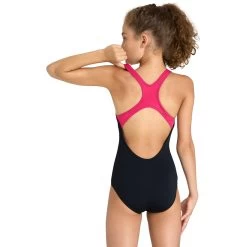 Arena Performance Galactics Swim Pro Back Swimsuit Girls - Black/Freak Rose -Arena Shop arena performance girls galactics swim pro back swimsuit black freak rose 6 1363805