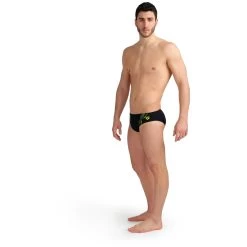 Arena Performance Graphic Swim Briefs Men - Black/Soft Green -Arena Shop arena performance mens graphic swim briefs black soft green 7 1364151