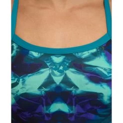 Arena Performance Hero Camo Challenge Back Swimsuit Women - Green Lake/Green Lake Multi -Arena Shop arena performance womens hero camo challenge back swimsuit green lake green lake multi 8 1364642