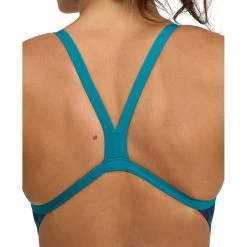 Arena Performance Hero Camo Challenge Back Swimsuit Women - Green Lake/Green Lake Multi -Arena Shop arena performance womens hero camo challenge back swimsuit green lake green lake multi 9 1364643