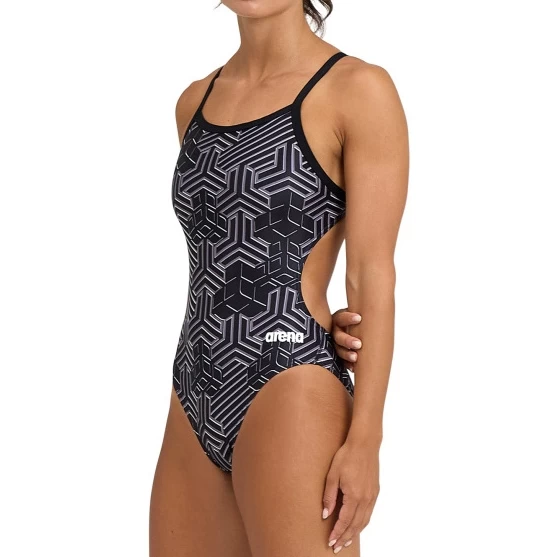 Arena Performance Kikko Pro Challenge Back Swimsuit Women - Black/Black Multi 3 Arena Performance Kikko Pro Challenge Back Swimsuit Women - Black/Black Multi