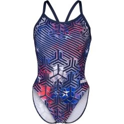 Arena Performance Kikko Pro Challenge Back Swimsuit Women - US Flag -Arena Shop arena performance womens kikko pro challenge back swimsuit us flag 3 1364888