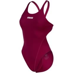 Arena Performance Solid Team Swim Tech Swimsuit Women - Red Fandango/White