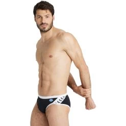 Arena Icons Swim Briefs Solid Men - Black-White -Arena Shop arena solid icons swim briefs black white 5 1250944
