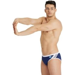Arena Icons Swim Briefs Solid Men - Navy-White -Arena Shop arena solid icons swim briefs navy white 5 1250961