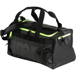 Arena Spiky III 40L Duffle Bag - Dark Smoke-neon Yellow