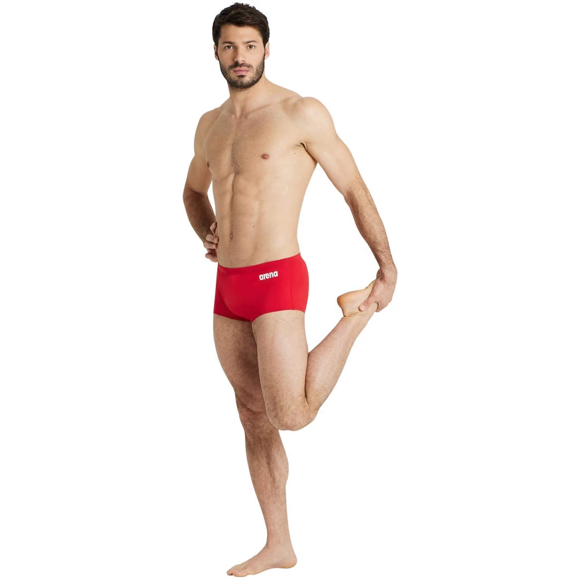 Arena Team Solid Low-Waist Swim Shorts Men - Red/White 8 Arena Team Solid Low-Waist Swim Shorts Men - Red/White - Image 6