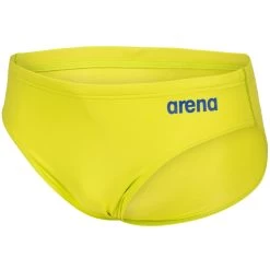 Arena Team Solid Swim Briefs Men - Soft Green-Neon Blue