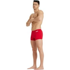 Arena Team Solid Swim Shorts Men - Red/White -Arena Shop arena team mens swim shorts solid red white 6 1364198