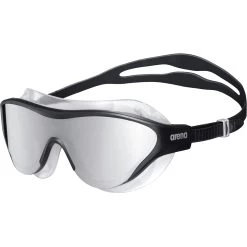 Arena The One Mask Mirror Swimming Goggles - Silver - Black/Black