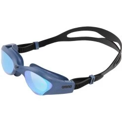 Arena The One Mirror Swimming Goggles - Blue - Grey Blue/Black