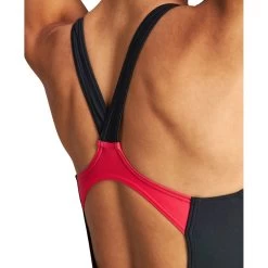 Arena Feel Threefold V Back Swimsuit Women - Black/Black/Anguria -Arena Shop arena threefold v back women swim suit black black anguria 9 1053375