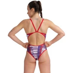 Arena Allover Super Fly Back Swimsuit Women - Red-Multi -Arena Shop arena womens allover super fly back swimsuit model red multi 2 1262790