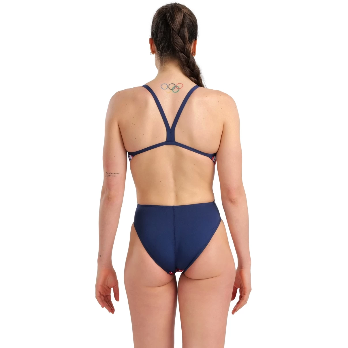 Arena Marbled Challenge Back Swimsuit Women - Navy-Red Multi 8 Arena Marbled Challenge Back Swimsuit Women - Navy-Red Multi - Image 6