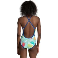 Arena Feel Mermaid Fast Back Swimsuit Women - Royal/Soft Green Multi -Arena Shop arena womens mermaid swimsuit fast back panel royal soft green multi 6 1513075
