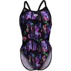 Arena Performance Rose Texture XCross Back Swimsuit Women - Multi Black/Black 13 Arena Performance Rose Texture XCross Back Swimsuit Women - Multi Black/Black -Arena Shop arena womens rose texture swimsuit xcross back multi black black 1 1513108