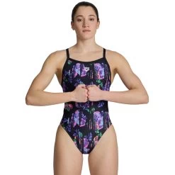 Arena Performance Rose Texture XCross Back Swimsuit Women - Multi Black/Black 15 Arena Performance Rose Texture XCross Back Swimsuit Women - Multi Black/Black -Arena Shop arena womens rose texture swimsuit xcross back multi black black 5 1513112