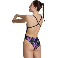 Arena Performance Rose Texture XCross Back Swimsuit Women - Multi Black/Black 16 Arena Performance Rose Texture XCross Back Swimsuit Women - Multi Black/Black -Arena Shop arena womens rose texture swimsuit xcross back multi black black 6 1513113