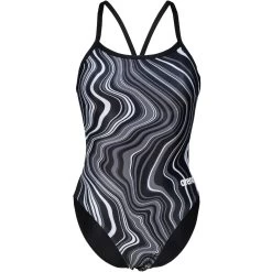 Arena Marbled Challenge Back Swimsuit Women - Black-Black Multi -Arena Shop arena womens swimsuit challenge back marbled black black multi 3 1252666