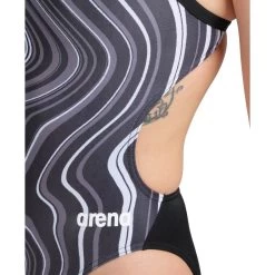 Arena Marbled Challenge Back Swimsuit Women - Black-Black Multi -Arena Shop arena womens swimsuit challenge back marbled model black black multi 4 1262750