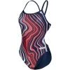 Arena Marbled Challenge Back Swimsuit Women - Navy-Red Multi -Arena Shop arena womens swimsuit challenge back marbled navy red multi 1 1252668