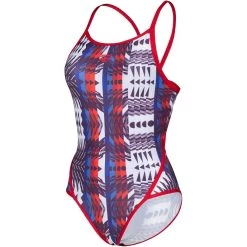 Arena Allover Super Fly Back Swimsuit Women - Red-Multi