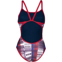 Arena Allover Super Fly Back Swimsuit Women - Red-Multi -Arena Shop arena womens swimsuit super fly back allover red multi 4 1252432